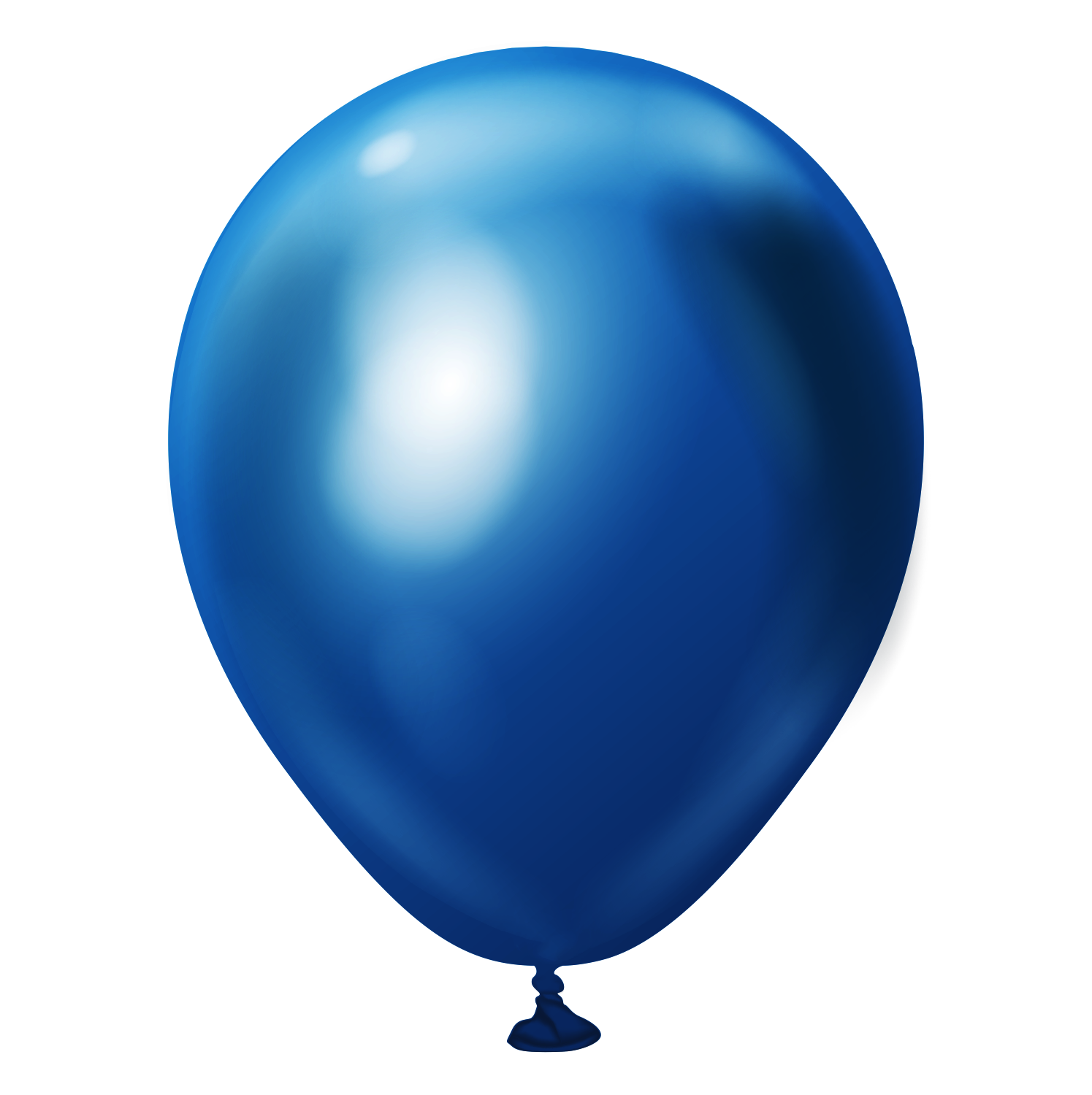 Balon Latex Chrome Blue 30 cm