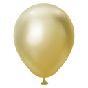 Balon Latex Chrome Champagne Gold 30 cm