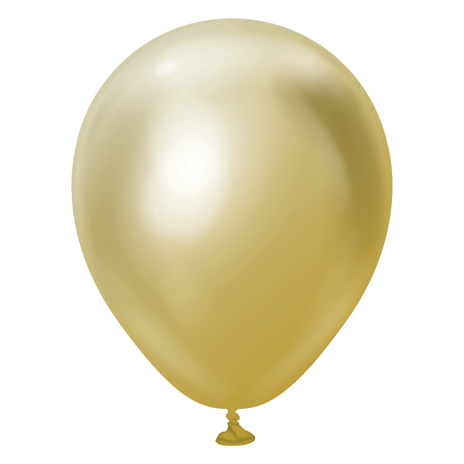 Balon Latex Chrome Champagne Gold 30 cm