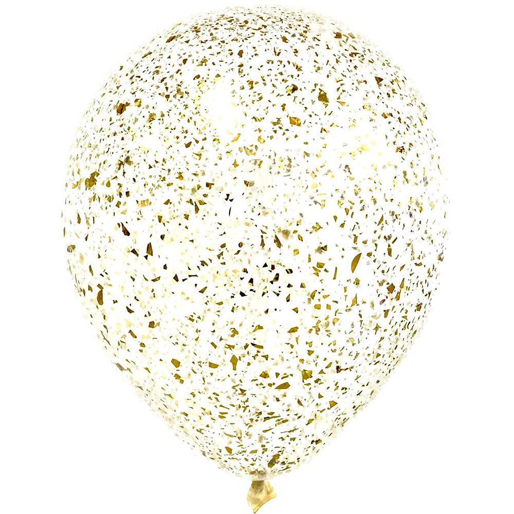 Balon Transparent cu Confetti Sparkle Gold