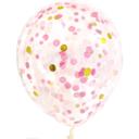 Balon Transparent cu Confetti Mix Rose