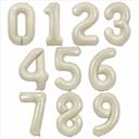 Balon Cifră Cream Slim cu heliu, 102 cm