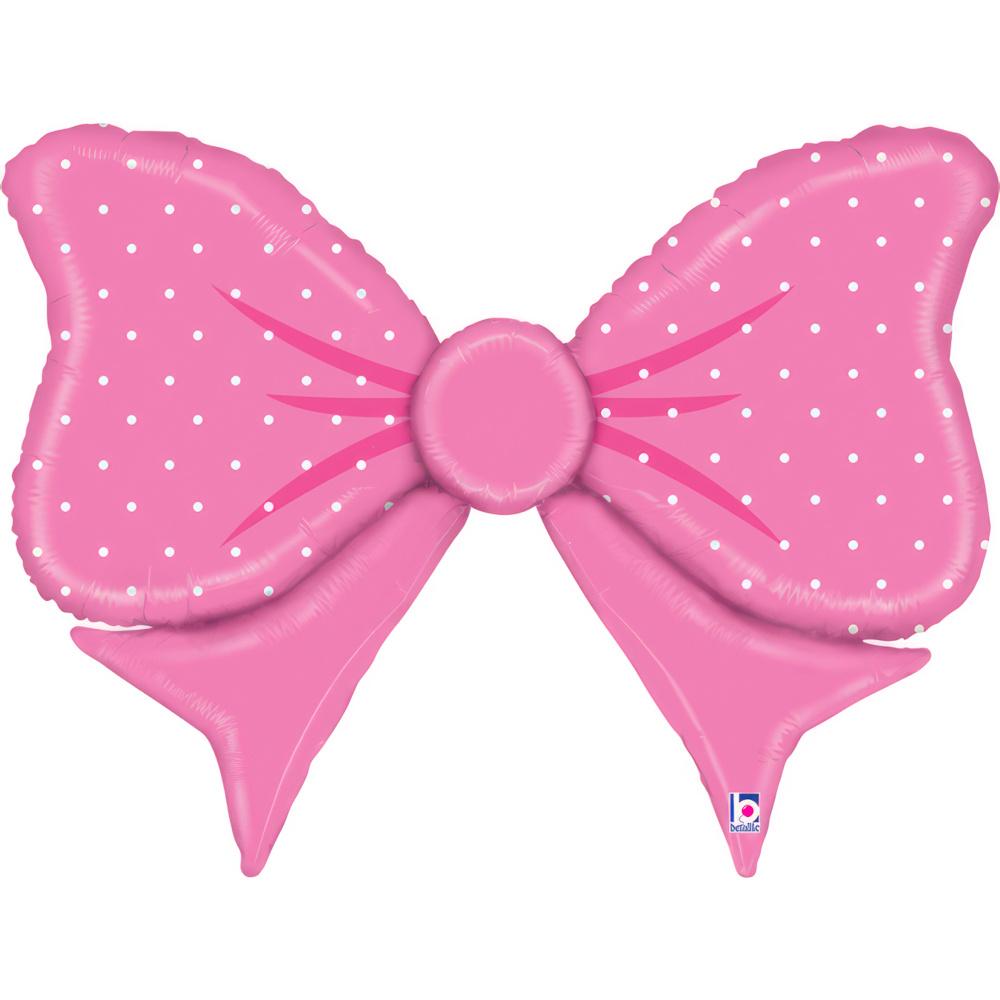 Balon Fundiță Roz cu heliu 85 cm