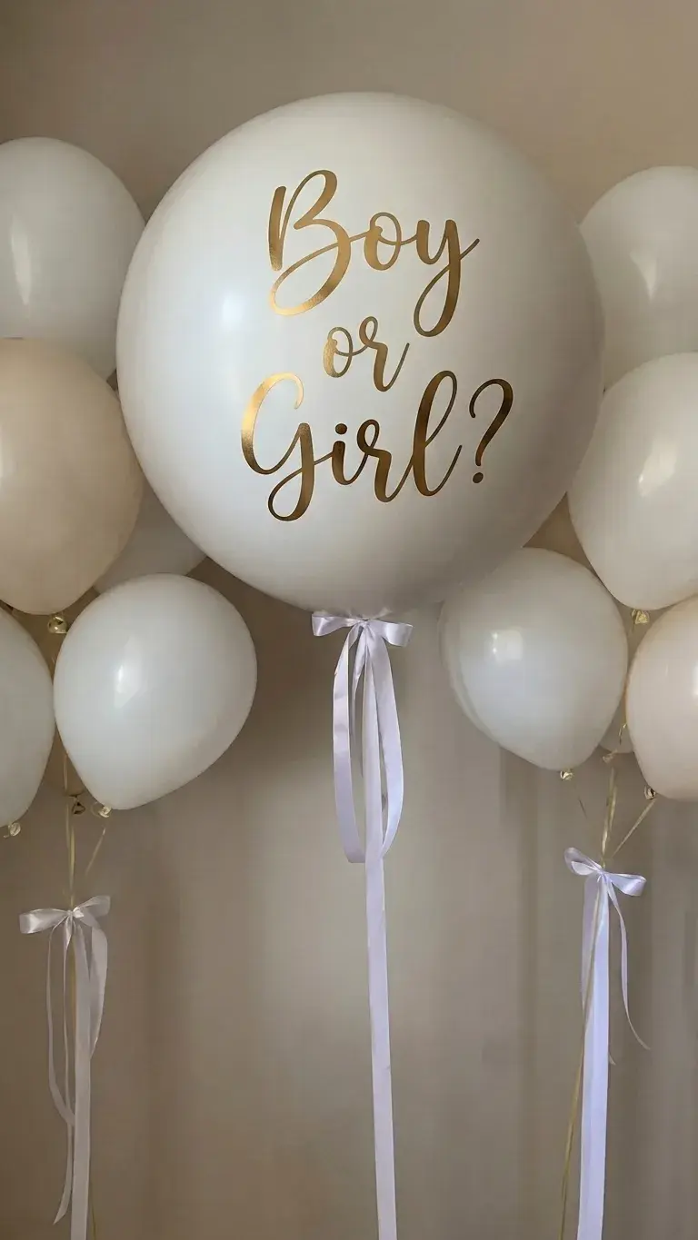 Set baloane Gender Reveal "Boy or Girl?" cu Heliu – pentru Petrecere