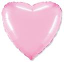 Inima Pastel Pink cu Heliu 46cm