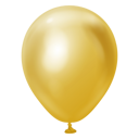 Balon Latex Chrome Gold 30 cm