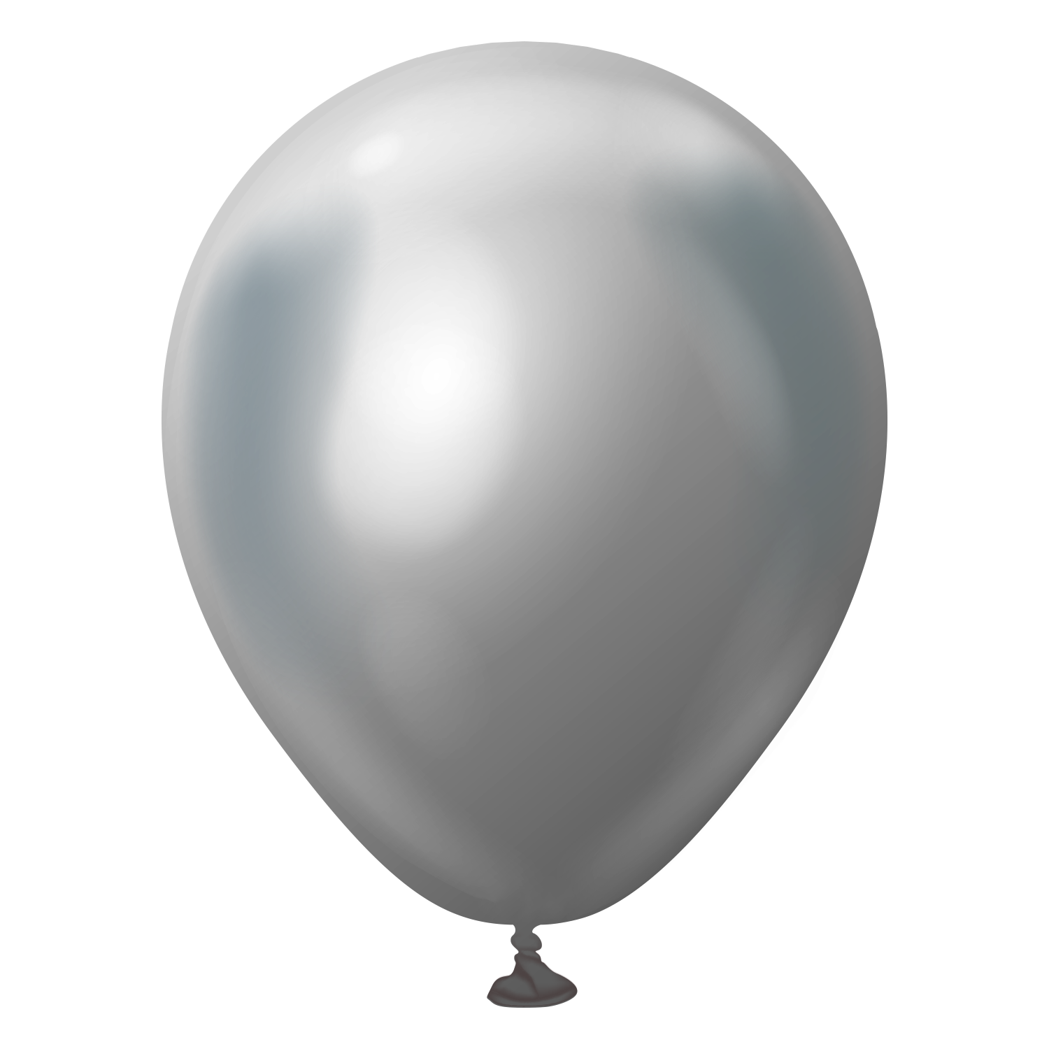 Balon Latex Chrome Silver 30 cm