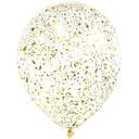 Balon Transparent cu Confetti Sparkle Gold