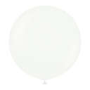 Balon Latex White cu Heliu 80 cm