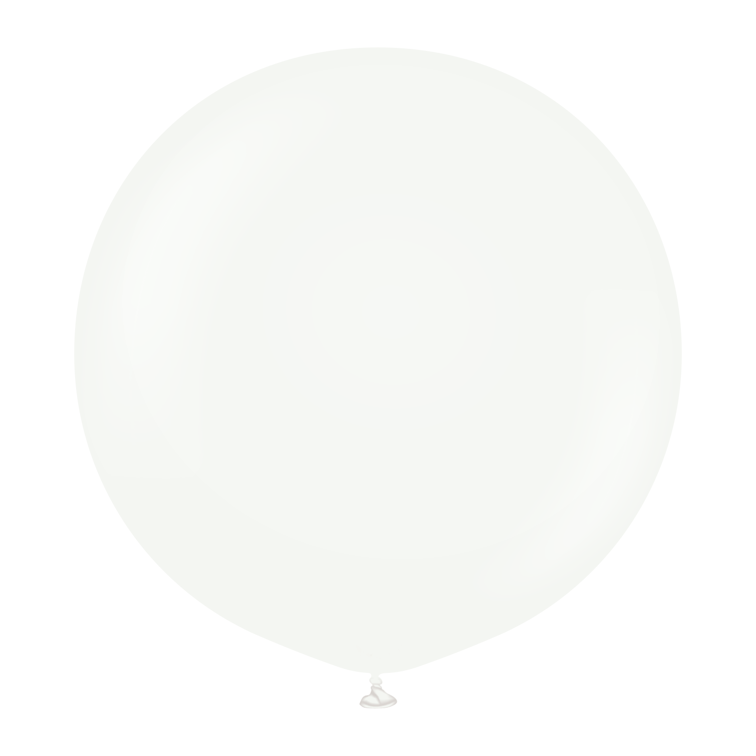 Balon Latex White cu Heliu 80 cm