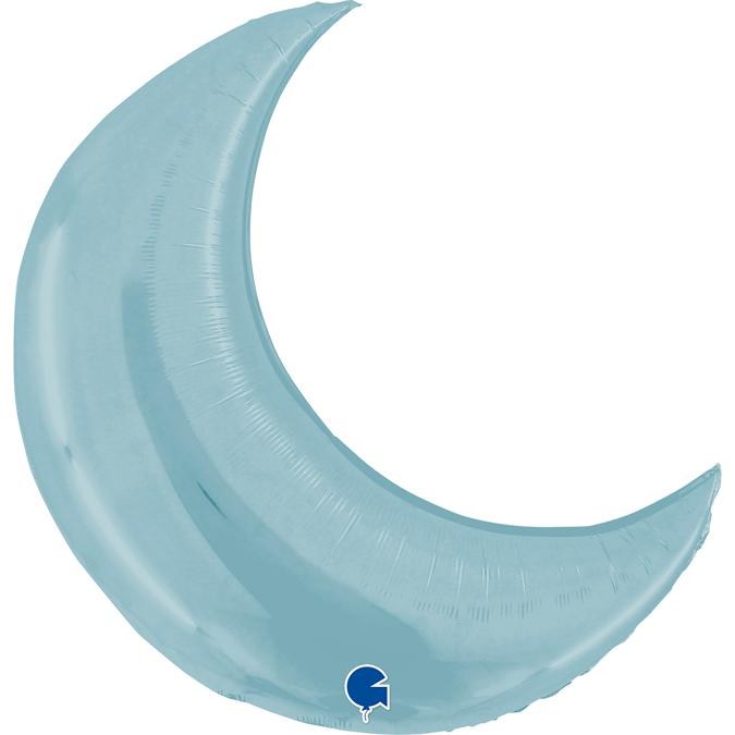 Lună BabyBlue cu Heliu, 79 cm