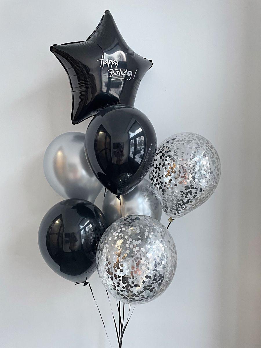 Set baloane heliu Black Man – Nr. 330