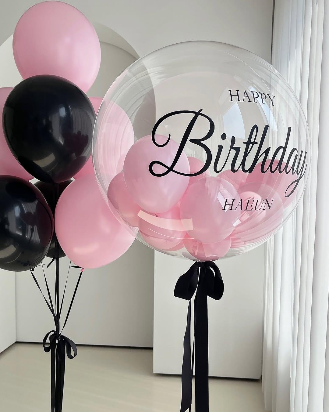 Set baloane heliu Pink Mood – Nr. 498